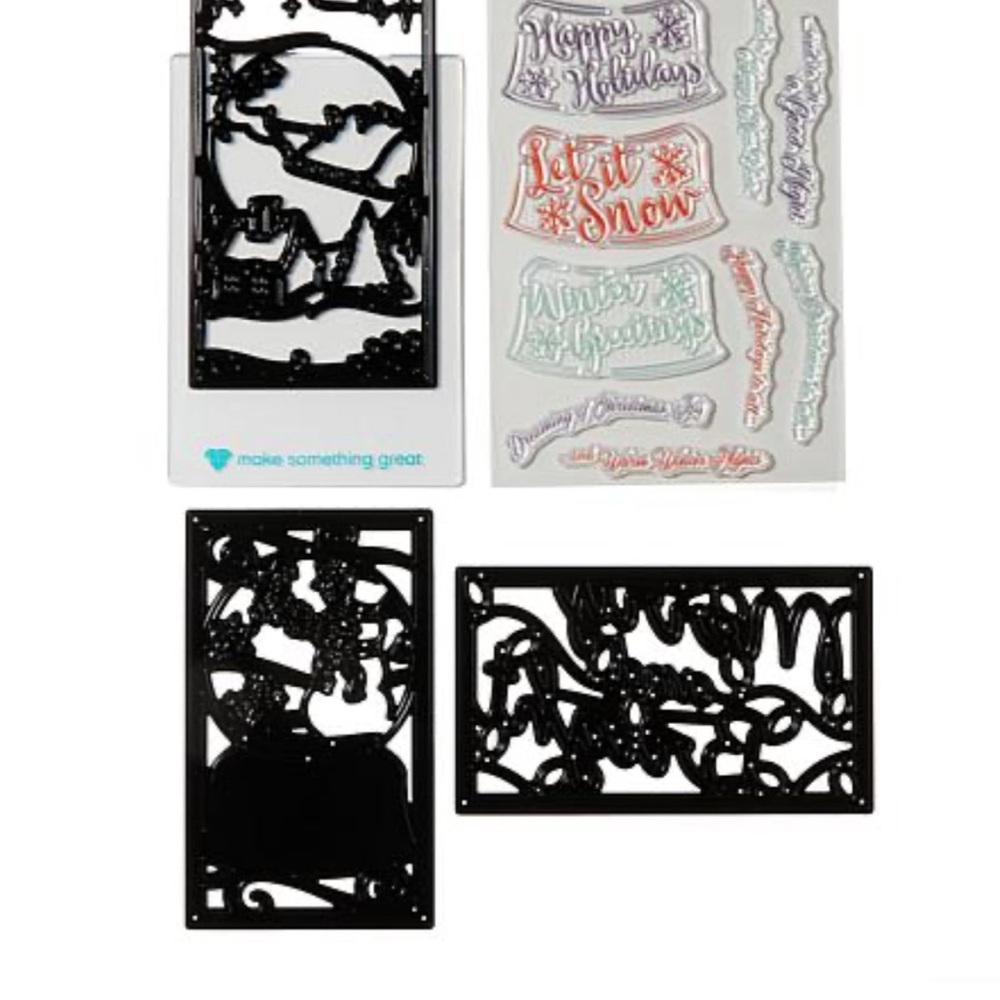 Diamond Press Holiday Mini Slimline Stamp/Dies